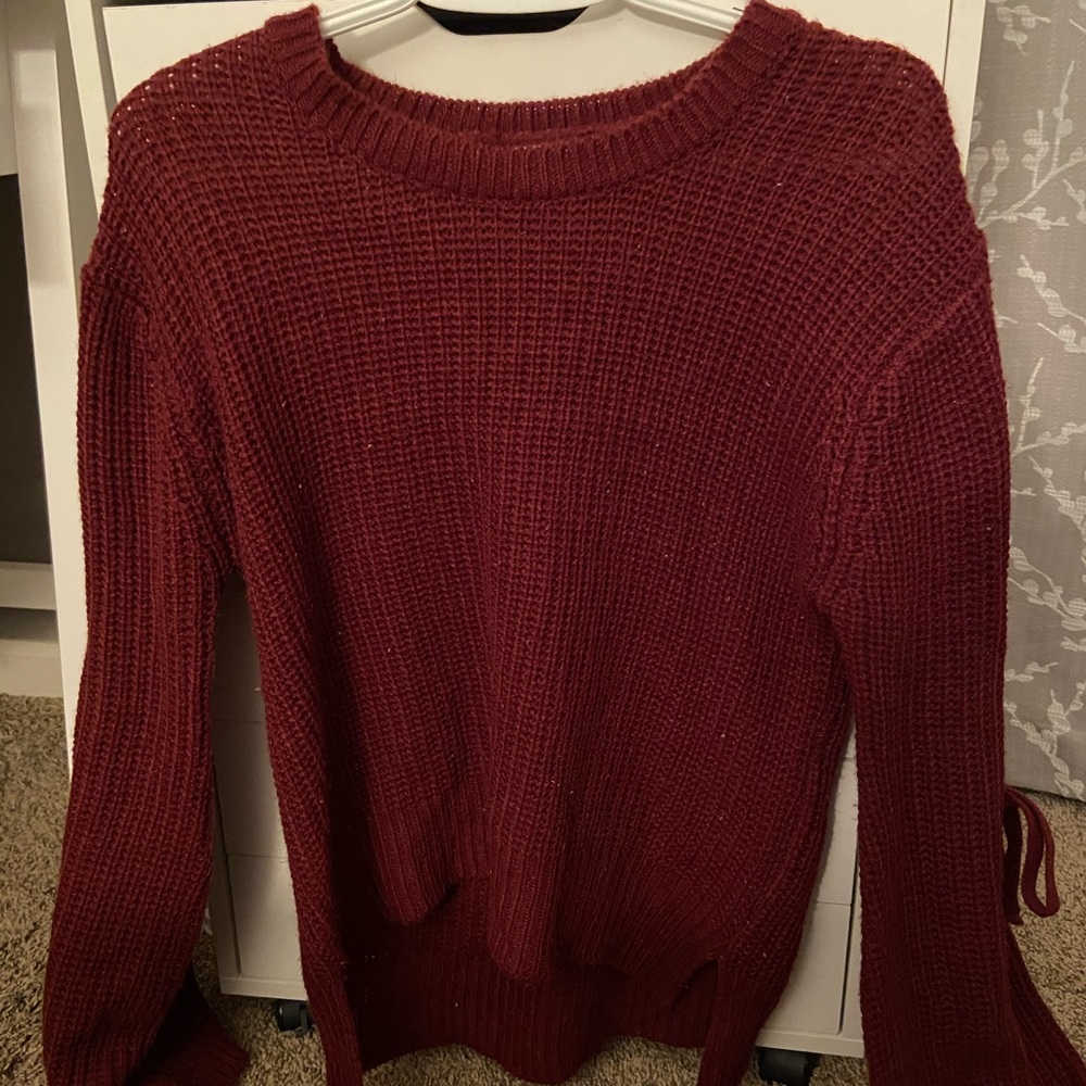 Moral fiber knit sweater